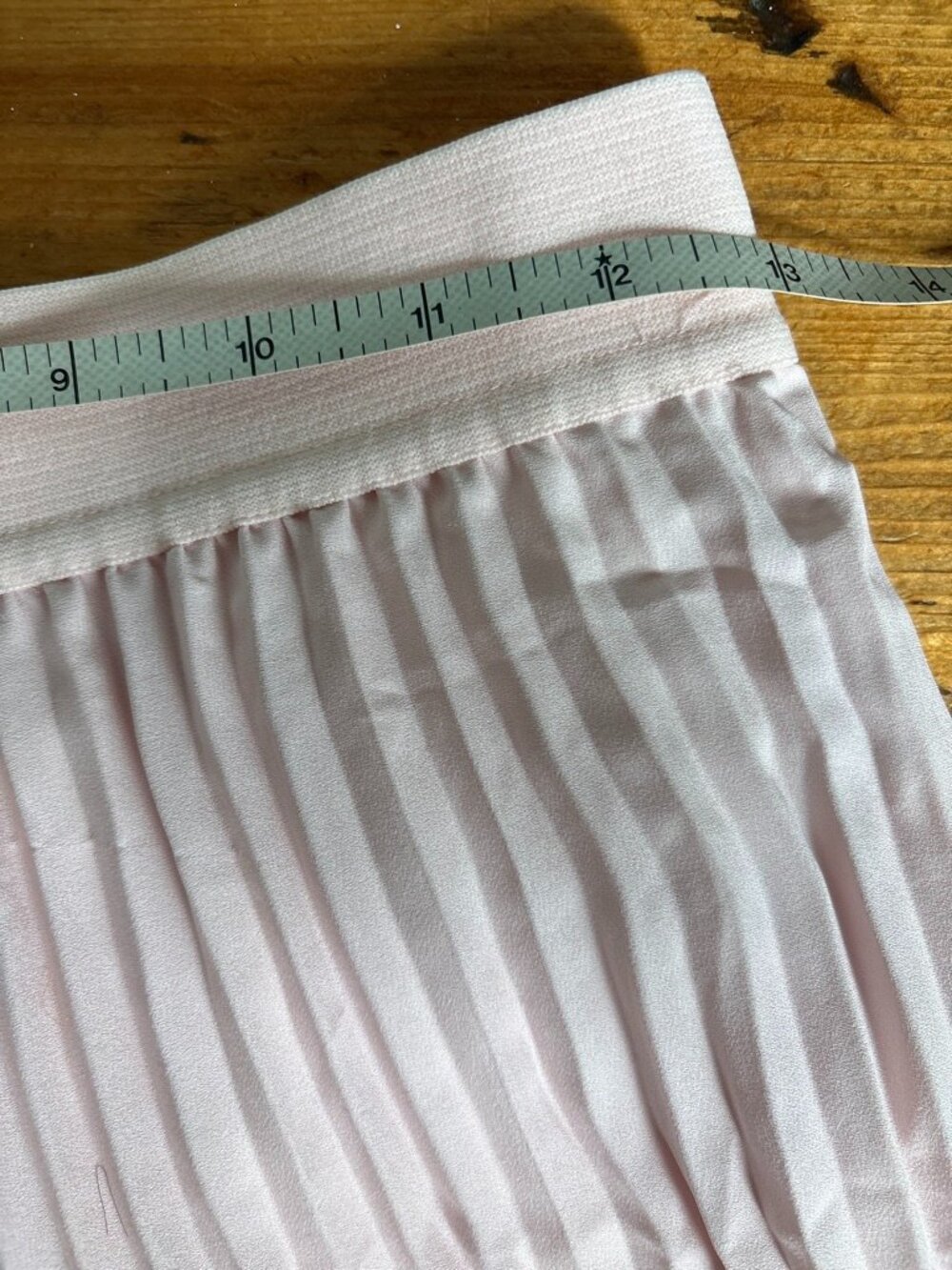 J. Crew Blush Pink Pleated Midi Skirt NWT - Picture 5 of 8